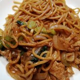 小松菜入り焼きそば